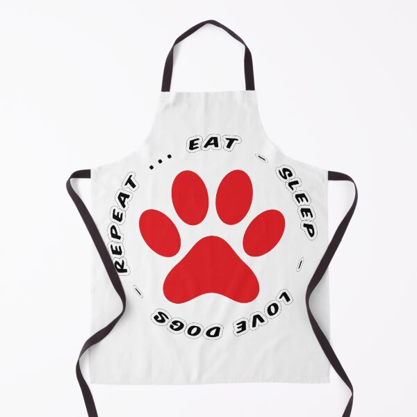 Item preview, eat sleep love dogs repeat funny dog lovers designed and sold by randomdogshirt.