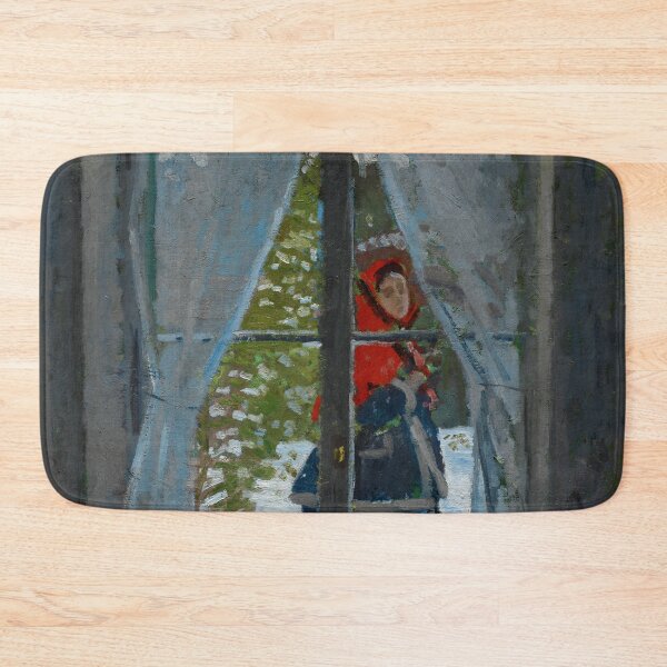 Item preview, The Red Kerchief by Claude Monet (1868) designed and sold by allhistory.