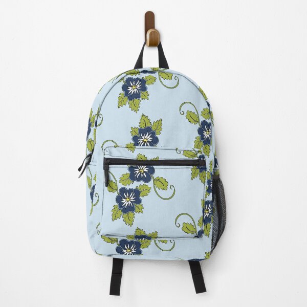 Artikelvorschau, Dunkelblaue wilde Stiefmütterchen-Blumenillustration doppelte Blüte entworfen und verkauft von AngelDawnDesign.