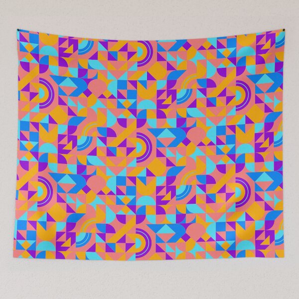 Item preview, geometric colorful patterns conceptual Art - Abstract Neo Geo graphic design designed and sold by Design Repo.