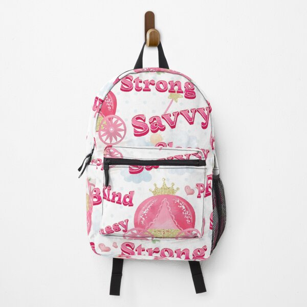 Item preview, Fearless Bold Savvy Strong Princess Sticker/ Inspirational Motivation Girl Princess Duvet Cover/Princess School Backpack designed and sold by KingdomKubs.