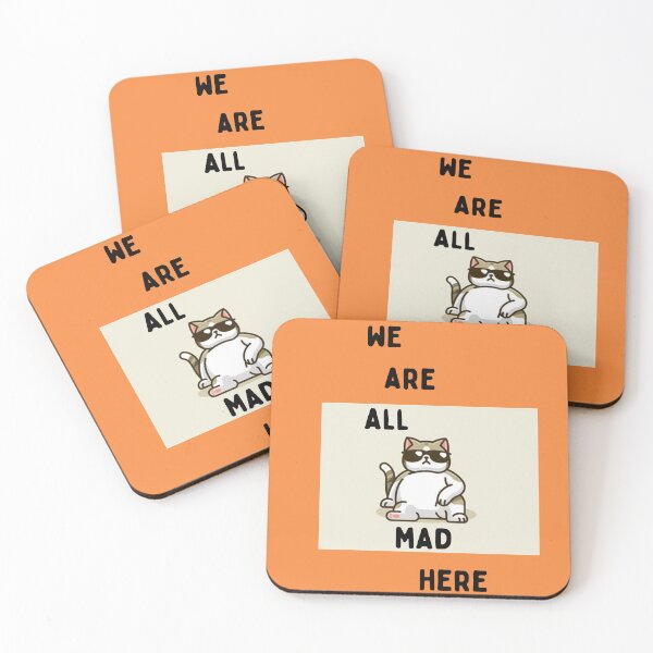 Item preview, we all are mad here essential t-shirts, mad t-shirts designed and sold by BLUE  bubble.