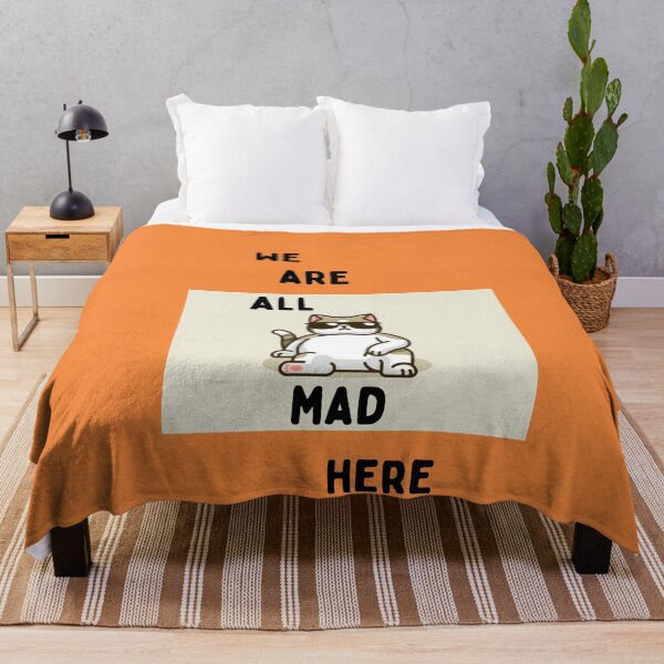 Item preview, we all are mad here essential t-shirts, mad t-shirts designed and sold by BLUE bubble.