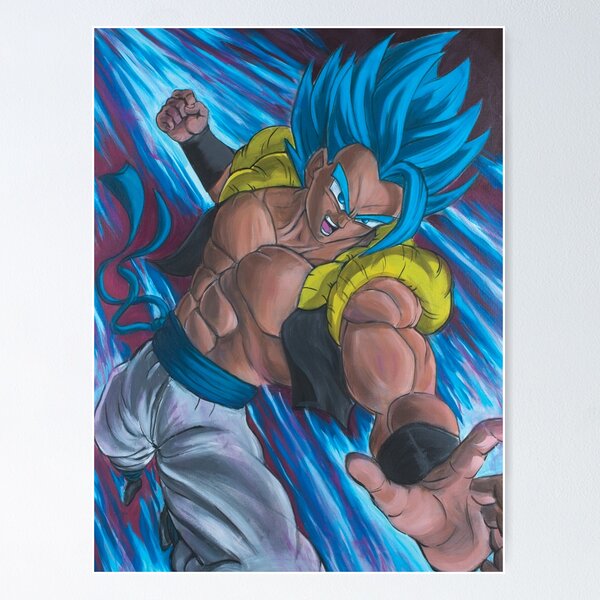 GOGETA SSJ BLUE VS BROLY THE LEGENDARY SUPER SAIYAN Art Print by