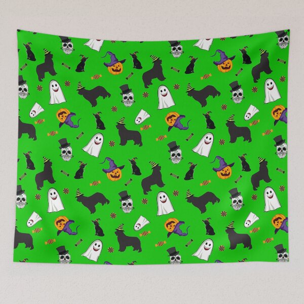 Item preview, Halloween Green Dog Pattern designed and sold by Christine Mullis.