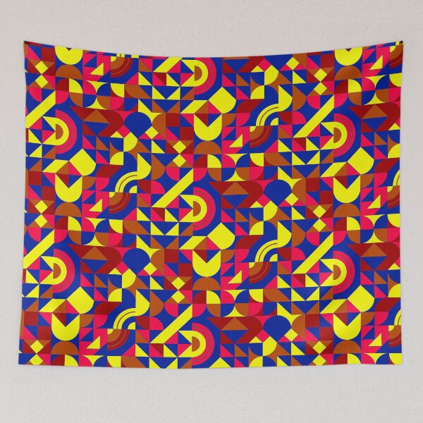 Item preview, geometric colorful patterns conceptual Art - Abstract Neo Geo graphic design designed and sold by Design Repo.