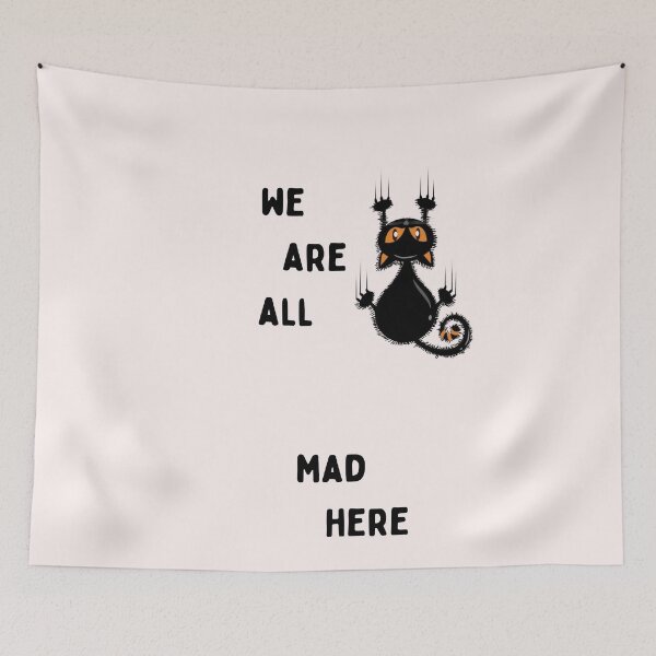 Item preview,  we all are mad here essential t-shirts, mad t-shirts designed and sold by BLUE  bubble.