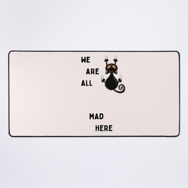 Item preview, we all are mad here essential t-shirts, mad t-shirts designed and sold by BLUE bubble.