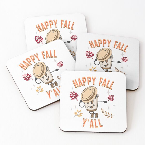 Item preview, Happy Fall Yall Coffee Cup Pumpkin Spice Season Autumn Caffeine Caffeinated designed and sold by CarantinedChaos.