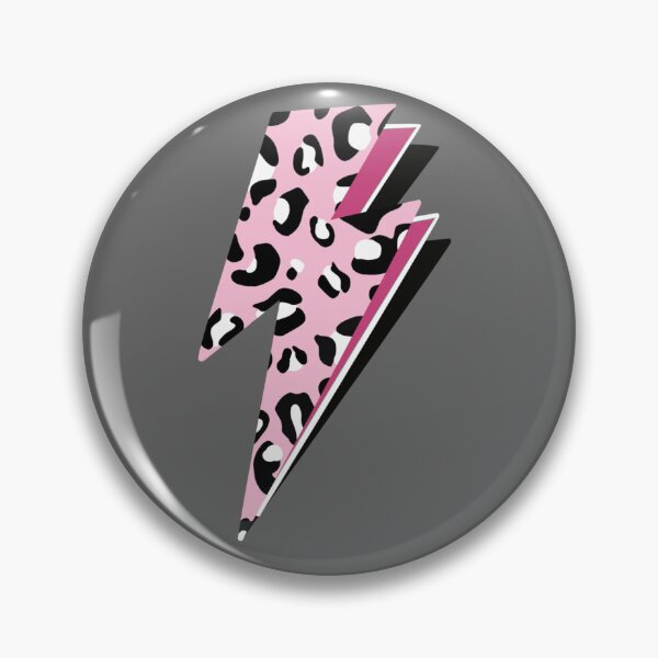 Item preview, Pink leopard print lightening bolt designed and sold by Deez Direct.