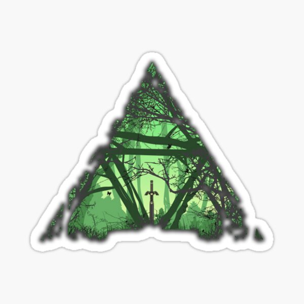 Forest Triforce Sticker