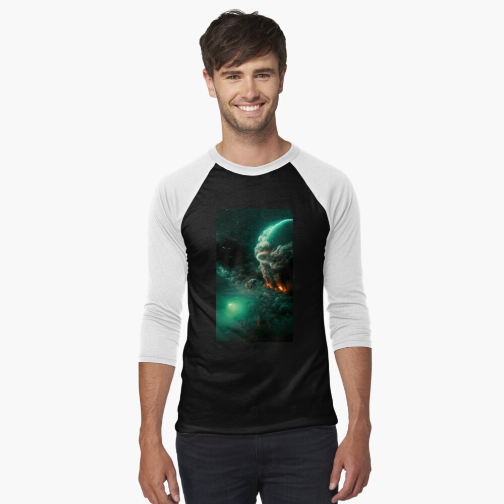 Item preview, Baseball ¾ Sleeve T-Shirt designed and sold by heavenfield.