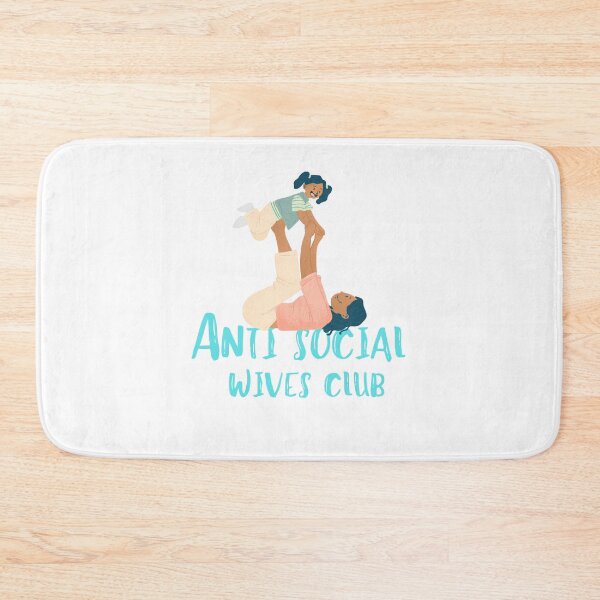 Item preview, Anti Social Wives Club Sweatshirt Printed Front and Back, Wife Sweatshirt, Wif, Bride Sweatshirt. Anti Social, Anti Social Wife designed and sold by ROBOUE.