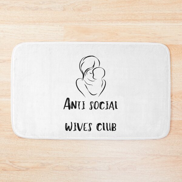 Item preview, Anti Social Wives Club Sweatshirt Printed Front and Back, Wife Sweatshirt, Wif, Bride Sweatshirt. Anti Social, Anti Social Wife designed and sold by ROBOUE.