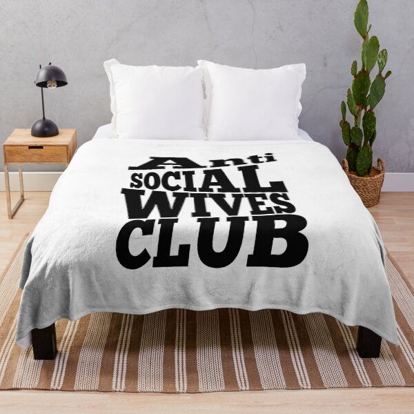 Item preview, Anti Social Wives Club Sweatshirt Printed Front and Back, Wife Sweatshirt, Wif, Bride Sweatshirt. Anti Social, Anti Social Wife designed and sold by ROBOUE.