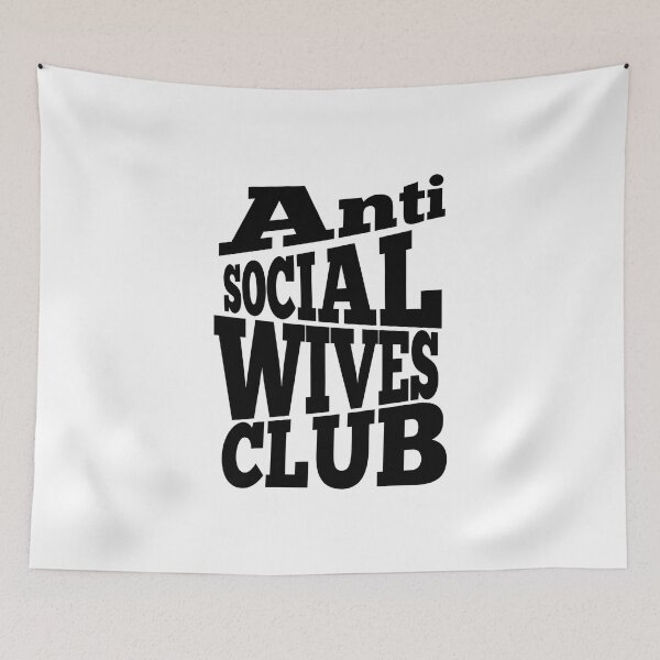 Item preview, Anti Social Wives Club Sweatshirt Printed Front and Back, Wife Sweatshirt, Wif, Bride Sweatshirt. Anti Social, Anti Social Wife designed and sold by ROBOUE.