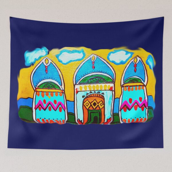 Item preview, unique design- Nubian house- colorful- oriental motifs- wonderful designed and sold by karima-eldeeb.