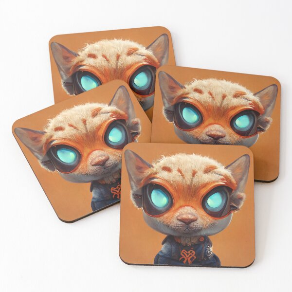 Item preview, Cyber Cat designed and sold by INFINITYGUY ⭐⭐⭐⭐⭐.