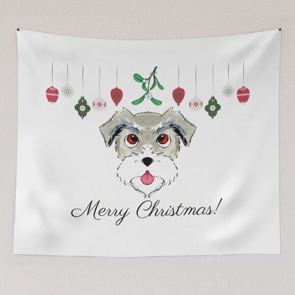 Item preview, Christmas Schnauzer designed and sold by PaintedbyCarol.
