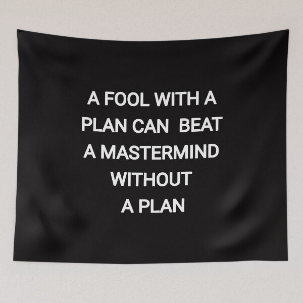 Item preview, A fool with a plan beat a mastermind without a plan designed and sold by Itaxi.