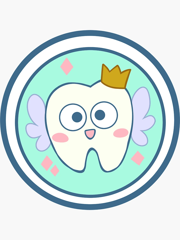 Official Tooth Fairy Stickers in Green & Blue (with African American Features)