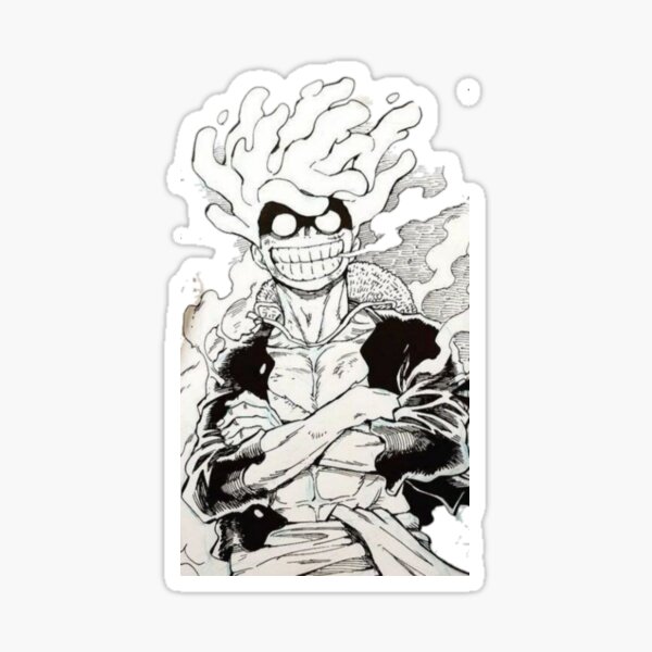 One piece luffy gear 5 Sticker by Soulzodiac