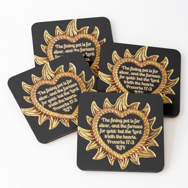 Item preview, Proverbs 17:3 King James Version Bible Verse designed and sold by Caregiverology.