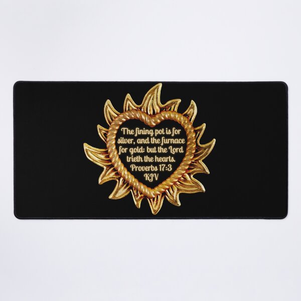Item preview, Proverbs 17:3 King James Version Bible Verse designed and sold by Caregiverology.