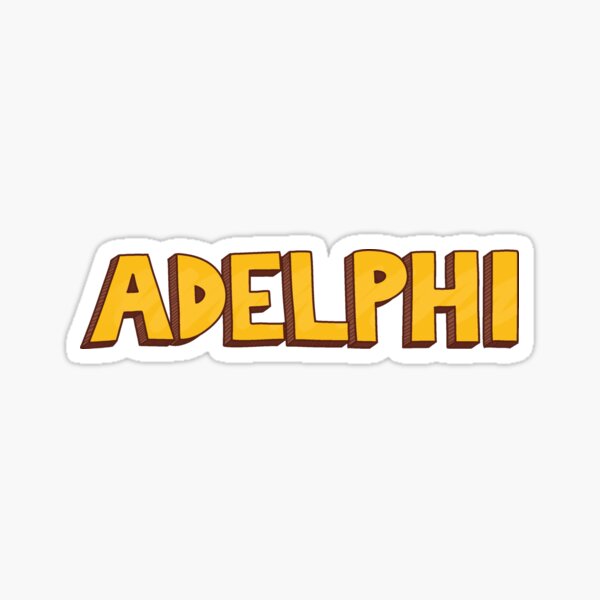 Adelphi graphic lettering sticker Sticker