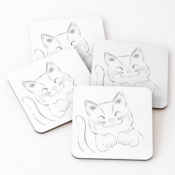 Item preview, Sleepy Cat Stencil designed and sold by TokkiJess.