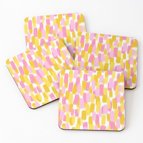 Item preview, Abstract, Pink and Yellow, Paint Brush Effect designed and sold by OneThreeSix.