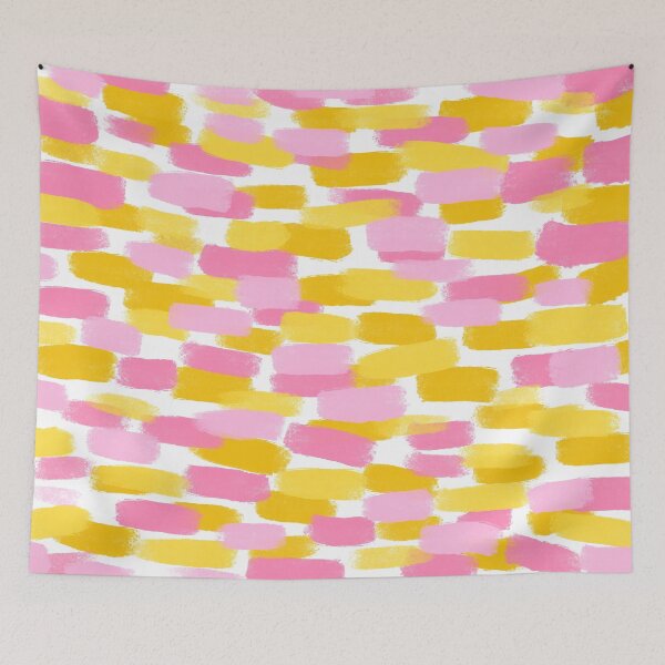 Item preview, Abstract, Pink and Yellow, Paint Brush Effect designed and sold by OneThreeSix.