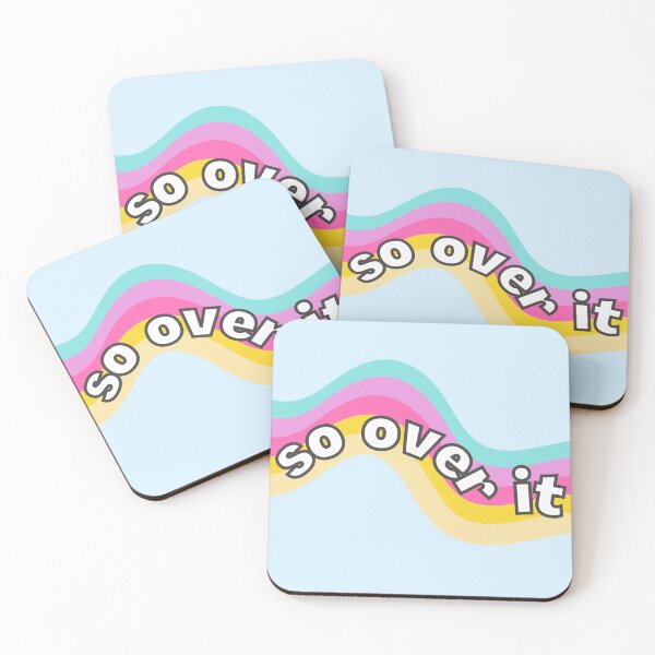 Item preview, So Over It Pastel Rainbow designed and sold by Pink Ribbon.