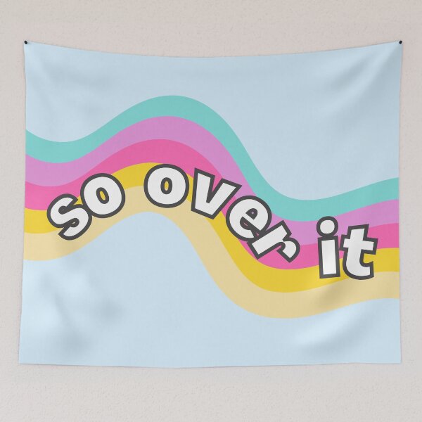Item preview, So Over It Pastel Rainbow designed and sold by Pink Ribbon.
