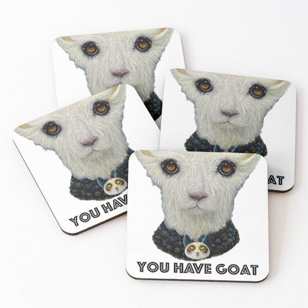 Item preview, You have Goat to be Kitten Me.  A Rocky Thunder Mountain Goat from Colorado Quote  designed and sold by Rocky Mountain Artistry.