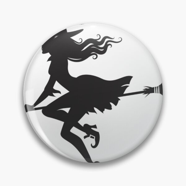 Item preview, A witch flying on a broom  ,charming fairy black cat and mouse broom designed and sold by AlA2 3MER.