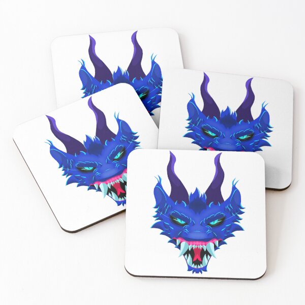 Item preview, angry blue dragon (original design by trenchcoat-frog) designed and sold by Trenchcoat-Frog.
