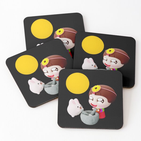 Item preview, Moon Rabbit Making Rice Cake, Songpyeon designed and sold by Anicue.