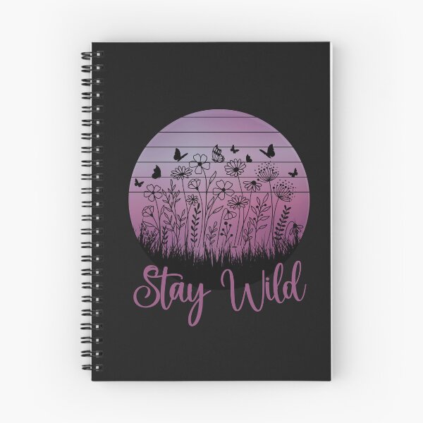 Item preview, Stay Wild Wildflowers Sunset designed and sold by HappyLifeCreate.
