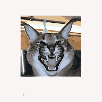 Big Floppa Caracal Cat Funny Meme Gaming Mouse Pad Custom Design