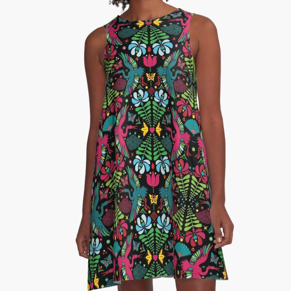 As The Crane Flies A-Line Dress