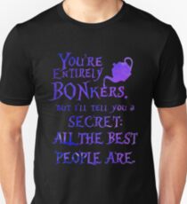 Alice in Wonderland - Bonkers Unisex T-Shirt