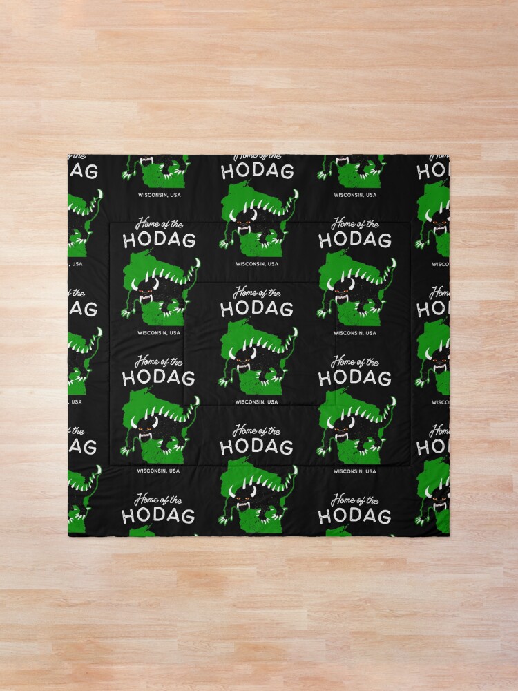 Alternate view of Home of the Hodag Wisconsin, USA Shower Curtain Comforter