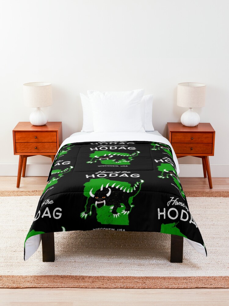 Alternate view of Home of the Hodag Wisconsin, USA Shower Curtain Comforter