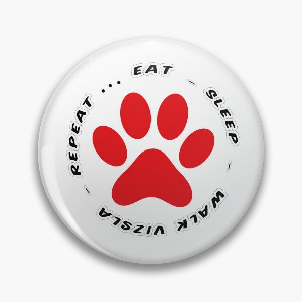 Item preview, eat sleep walk vizsla repeat funny dog walking designed and sold by randomdogshirt.