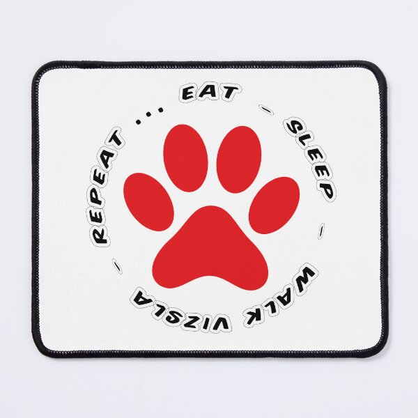 Item preview, eat sleep walk vizsla repeat funny dog walking designed and sold by randomdogshirt.