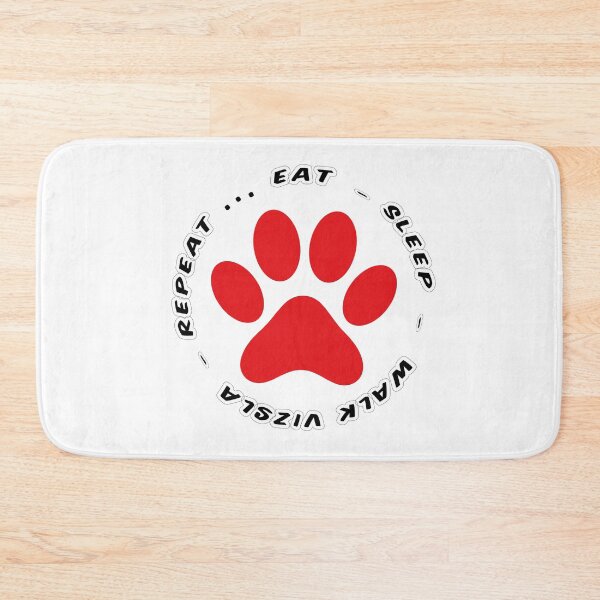 Item preview, eat sleep walk vizsla repeat funny dog walking designed and sold by randomdogshirt.