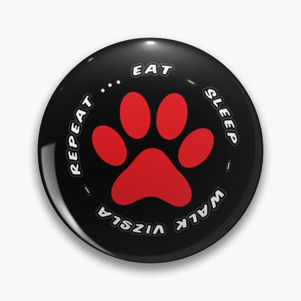 Item preview, eat sleep walk vizsla repeat funny dog walking designed and sold by randomdogshirt.