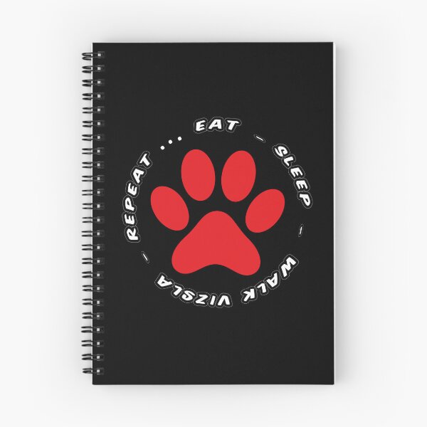 Item preview, eat sleep walk vizsla repeat funny dog walking designed and sold by randomdogshirt.