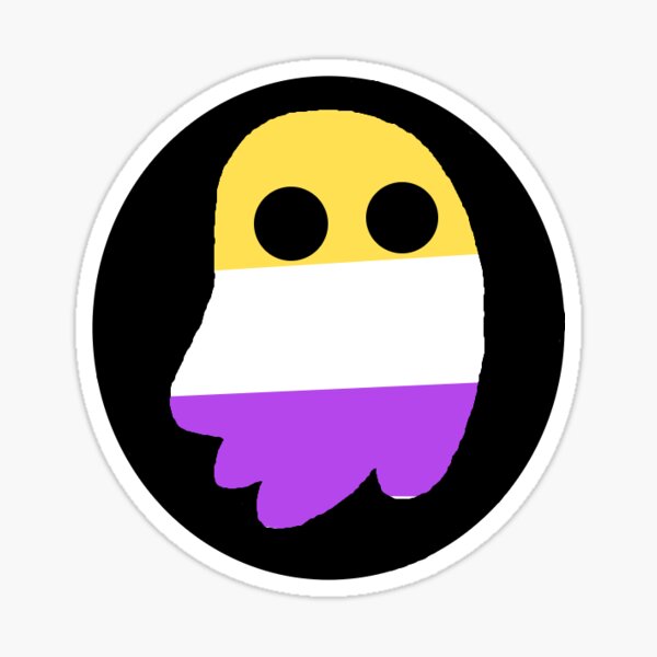 Nonbinary Ghostie Sticker